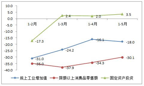 2020年1-5月主要经济指标图示